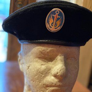 Authentic post- Soviet Era Ukraine Naval Infantry Marines black beret (1992)